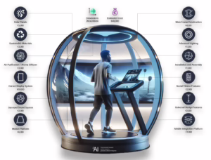 S-Pod Immersive Fitness Solution 5 S-Pod immersive fitness solution - sustainable fitness pod - urban fitness solution