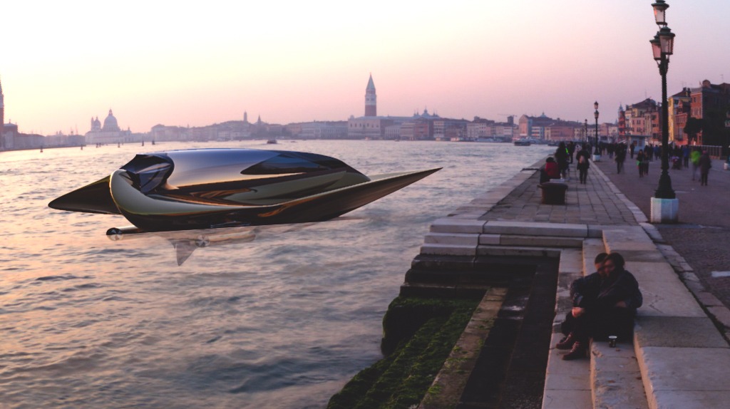 Photo of Harir Boat: A captivating image showcasing the innovative luxury boat designed with inspiration from whale aerodynamics for efficient water travel and superior passenger comfort (2021).
